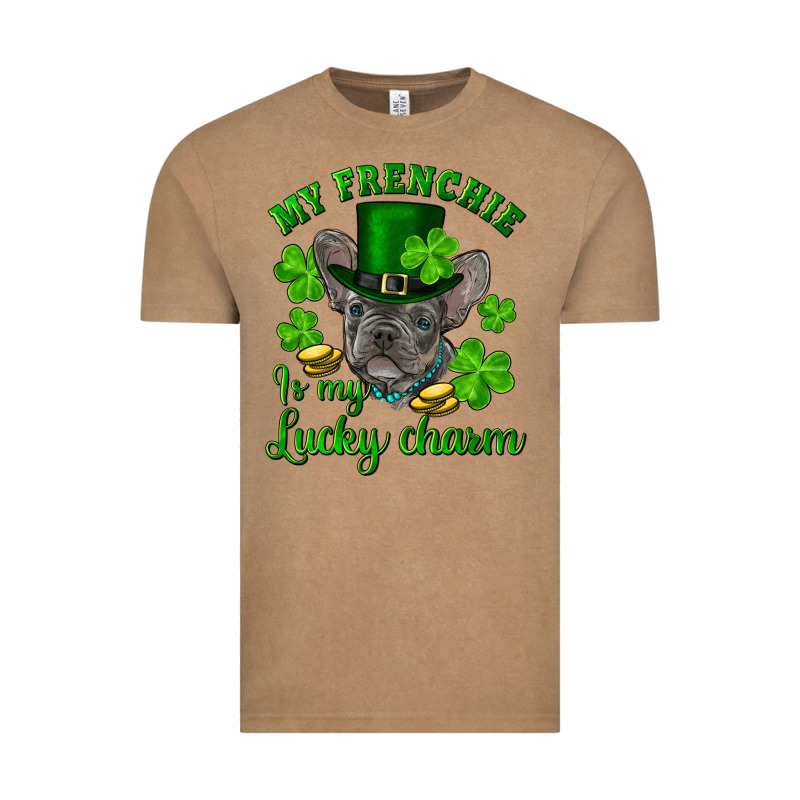 St.patrick's Day My French Bulldog Is My Lucky Charm Vintage Tee by RanaPortraitStore | Teevron