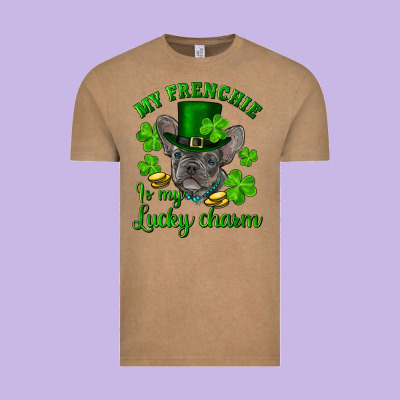 Vintage Tee st.patrick's day my french bulldog is my lucky charm