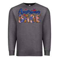 Charcoal Heather american babe Premium Sweatshirt - LillyAllenDesigns