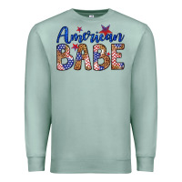 Seafoam american babe Premium Sweatshirt - LillyAllenDesigns