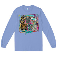 Colony Blue summer vibes Long Sleeve Tee - SublimationCraftShop