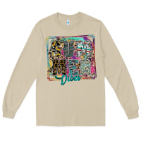 Mushroom summer vibes Long Sleeve Tee - SublimationCraftShop