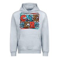Heather Grey Cheer Baseball stitchs Urban Hoodie - LillyAllenDesigns
