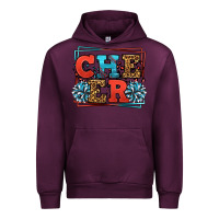 Mauve Wine Cheer Baseball stitchs Urban Hoodie - LillyAllenDesigns