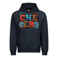 Navy Cheer Baseball stitchs Urban Hoodie - LillyAllenDesigns