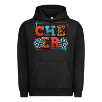 Pigment Black Cheer Baseball stitchs Urban Hoodie - LillyAllenDesigns