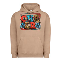 Pigment Burro Cheer Baseball stitchs Urban Hoodie - LillyAllenDesigns