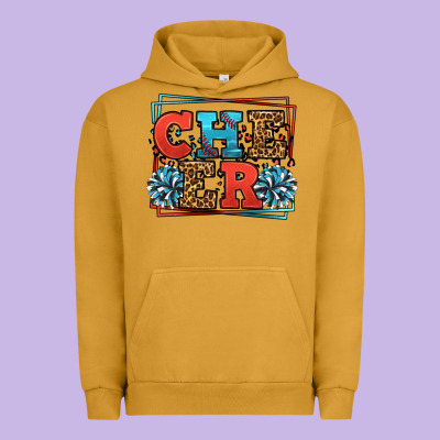 Cheer Baseball Stitchs Urban Hoodie Designed By Lillyallendesigns