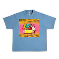 Pebble Blue back to school custom name Urban Heavy Tee - Zillion Design Studio