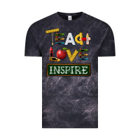 Cloud Black teach love inspire Vintage Tee - BarkalooDesign