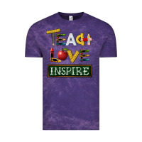Cloud Purple teach love inspire Vintage Tee - BarkalooDesign