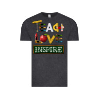Vintage Black teach love inspire Vintage Tee - BarkalooDesign