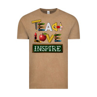 Vintage Coffee teach love inspire Vintage Tee - BarkalooDesign