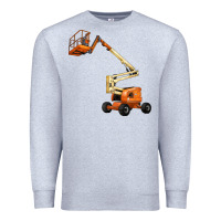 Heather Grey Boom Lift Premium Sweatshirt - LillyAllenDesigns