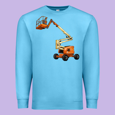 Boom Lift Premium Sweatshirt Designed By Lillyallendesigns