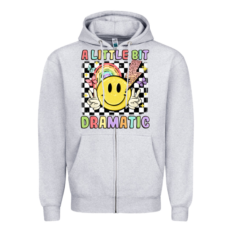 A Little Bit Dramatic Zipper Hoodie by JahusDesignShop | Teevron