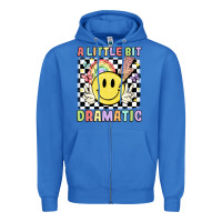 True Royal a little bit dramatic Zipper Hoodie - JahusDesignShop
