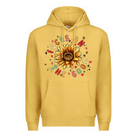 Antique Gold focus on the good Premium Hoodie - MaliasSmallBusiness