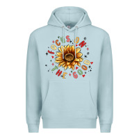 Blue Mist focus on the good Premium Hoodie - MaliasSmallBusiness