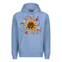 Colony Blue focus on the good Premium Hoodie - MaliasSmallBusiness