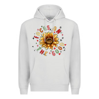 Dove Grey focus on the good Premium Hoodie - MaliasSmallBusiness