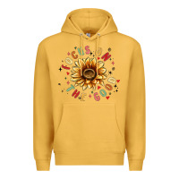 Mustard focus on the good Premium Hoodie - MaliasSmallBusiness