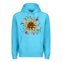 Ocean Blue focus on the good Premium Hoodie - MaliasSmallBusiness