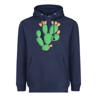 Navy texas prickly pear cactus Heavyweight Hoodie - Artiststas