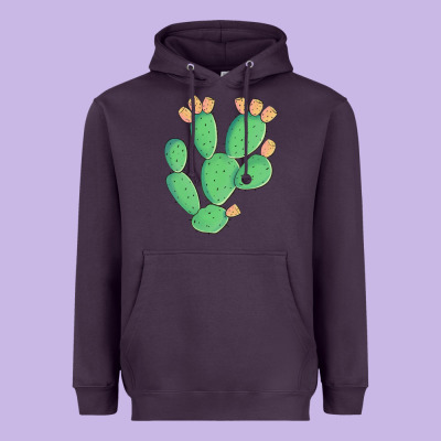 Texas Prickly Pear Cactus Heavyweight Hoodie Designed By Artiststas