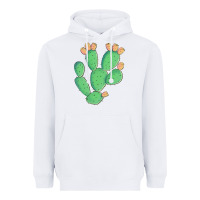 White texas prickly pear cactus Heavyweight Hoodie - Artiststas
