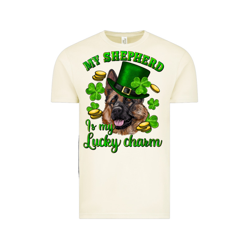 St.patrick's Day My Shepherd Is My Lucky Charm Vintage Tee by RanaPortraitStore | Teevron