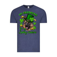Vintage Denim st.patrick's day my shepherd is my lucky charm Vintage Tee - RanaPortraitStore