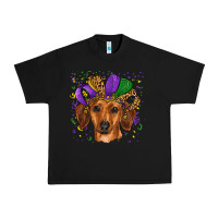 Black mardi gras hat dachshund Urban Heavy Tee - RanaPortraitStore