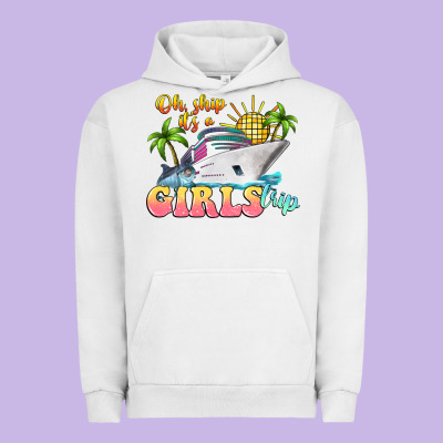 Oh Ship It's A Girls Trip Urban Hoodie Designed By Lillyallendesigns