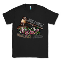 Black just a woman who loves justice Classic Tee - SublimationCraftShop