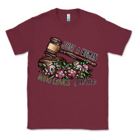 Burgundy just a woman who loves justice Classic Tee - SublimationCraftShop