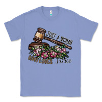 Colony Blue just a woman who loves justice Classic Tee - SublimationCraftShop