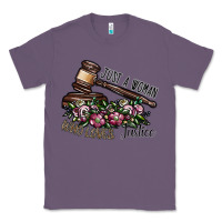 Lavender just a woman who loves justice Classic Tee - SublimationCraftShop