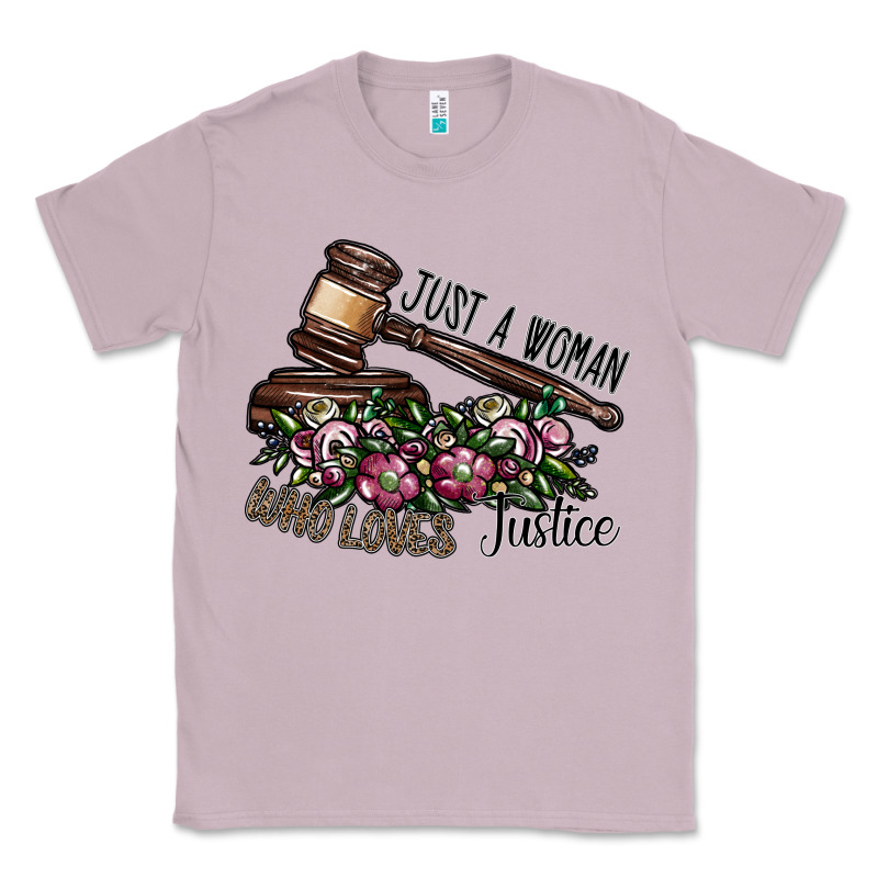 Just A Woman Who Loves Justice Classic Tee by SublimationCraftShop | Teevron