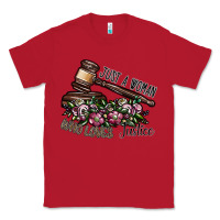 Red just a woman who loves justice Classic Tee - SublimationCraftShop