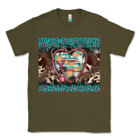 Army Green western nurse stethoscope turquoise leopardes Classic Tee - BarkalooDesign