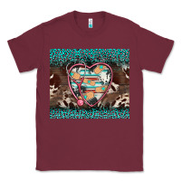 Burgundy western nurse stethoscope turquoise leopardes Classic Tee - BarkalooDesign