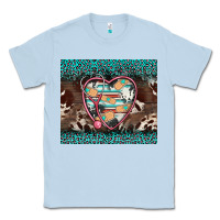 Dusty Blue western nurse stethoscope turquoise leopardes Classic Tee - BarkalooDesign