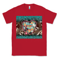 Red western nurse stethoscope turquoise leopardes Classic Tee - BarkalooDesign