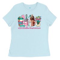 Baby Blue cerified nursing assistant coffee cup Ladies Tee - AdoDesignShop