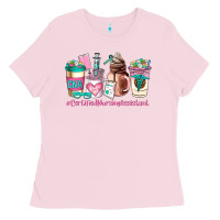 Bubblegum Pink cerified nursing assistant coffee cup Ladies Tee - AdoDesignShop