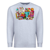 Heather Grey p.e. teacher coffee cups Premium Sweatshirt - NancyCooperArtShop