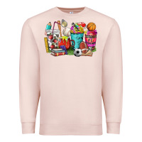 Pale Pink p.e. teacher coffee cups Premium Sweatshirt - NancyCooperArtShop