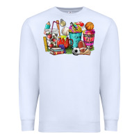 White p.e. teacher coffee cups Premium Sweatshirt - NancyCooperArtShop