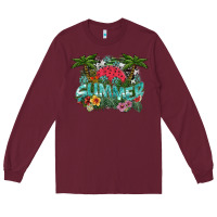 Burgundy summer Long Sleeve Tee - SublimationCraftShop